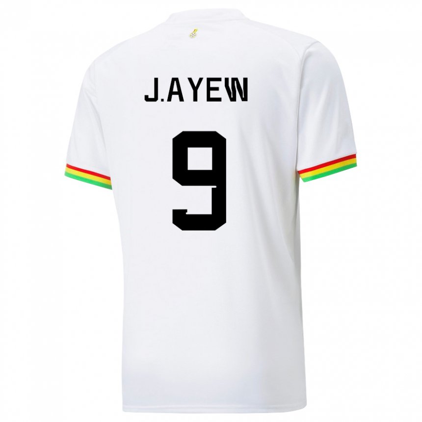 Herren Ghanaische Jordan Ayew #9 Weiß Heimtrikot Trikot 22-24 T-shirt Österreich