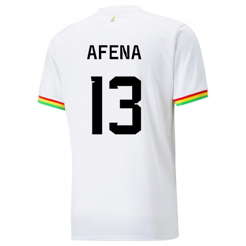 Herren Ghanaische Felix Afena-gyan #13 Weiß Heimtrikot Trikot 22-24 T-shirt Österreich