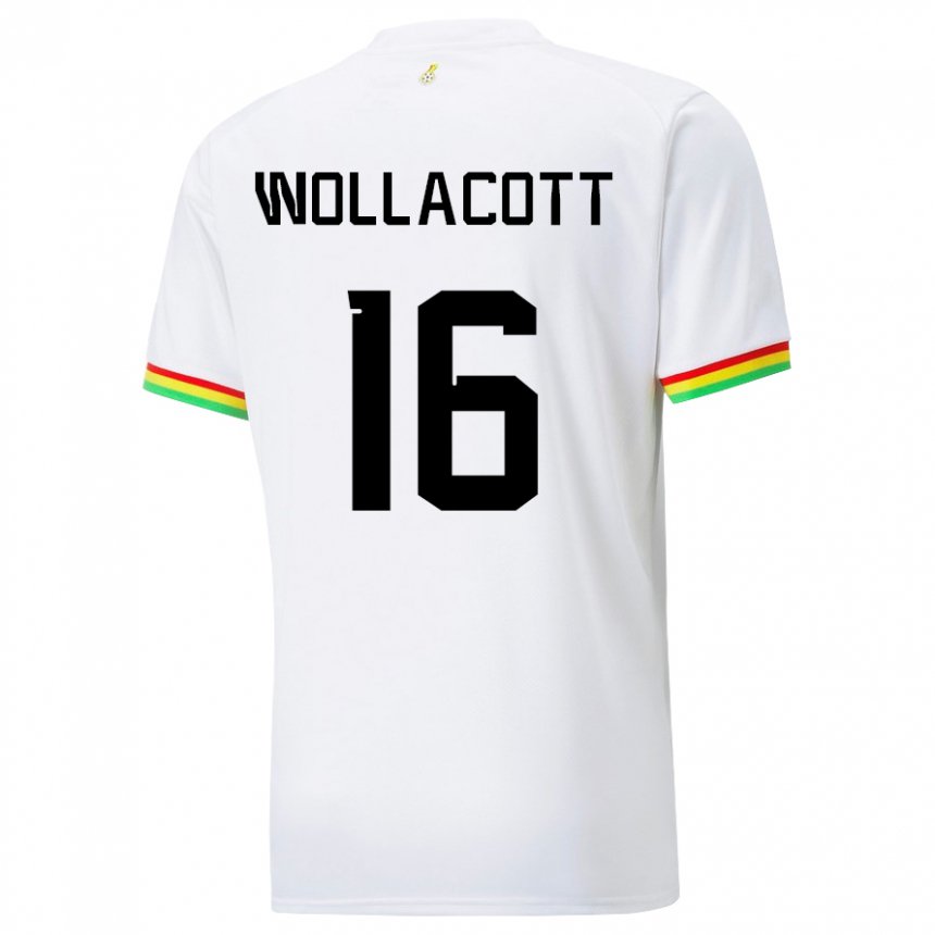 Herren Ghanaische Joe Wollacott #16 Weiß Heimtrikot Trikot 22-24 T-shirt Österreich