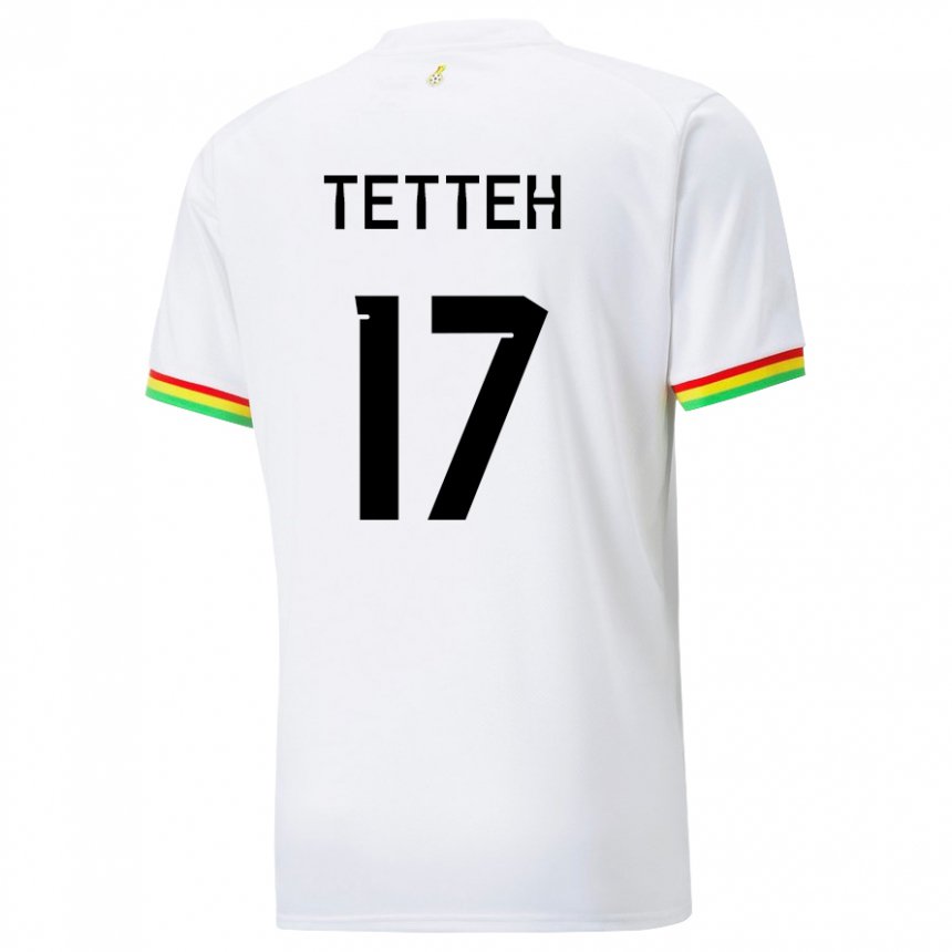 Herren Ghanaische Benjamin Tetteh #17 Weiß Heimtrikot Trikot 22-24 T-shirt Österreich