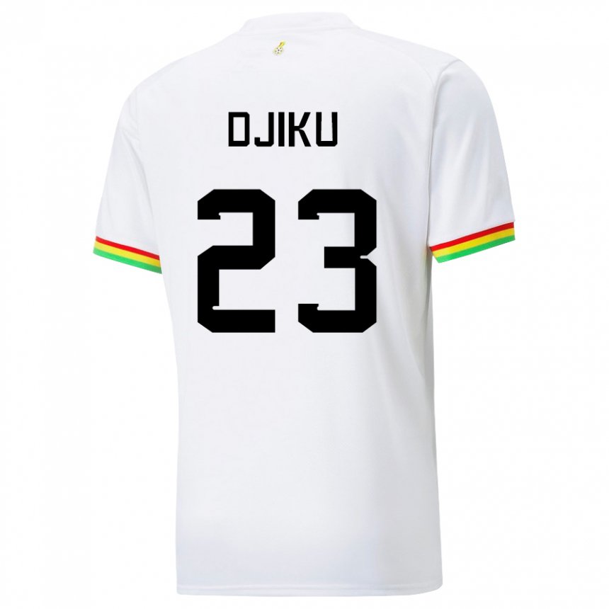 Herren Ghanaische Alexander Djiku #23 Weiß Heimtrikot Trikot 22-24 T-shirt Österreich