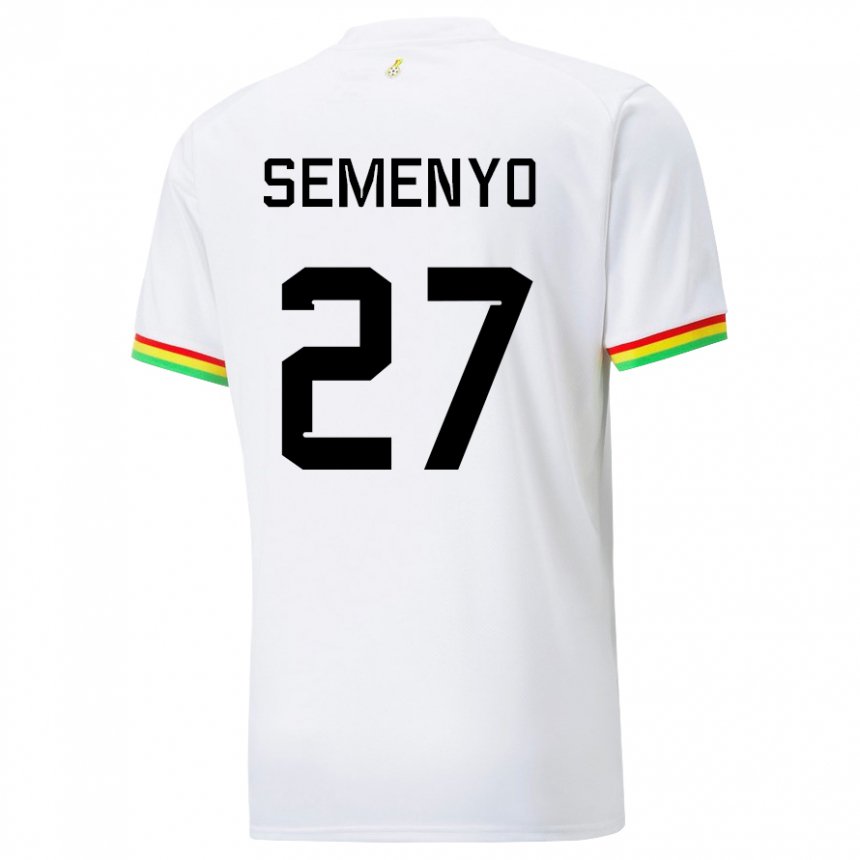 Herren Ghanaische Antoine Semenyo #27 Weiß Heimtrikot Trikot 22-24 T-shirt Österreich