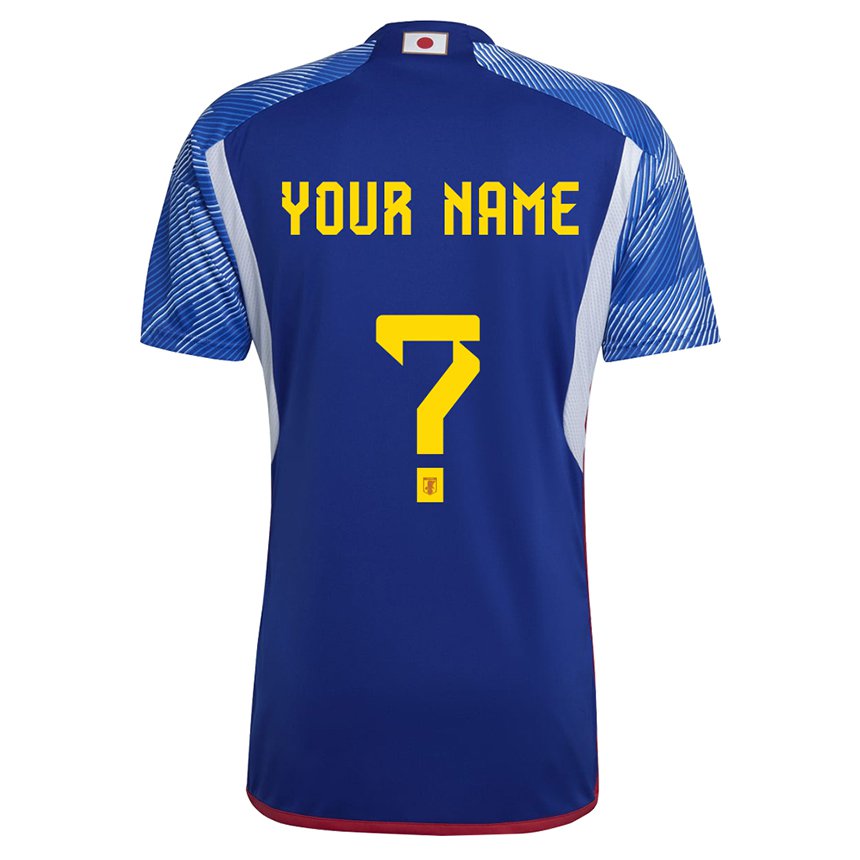 Herren Japanische Ihren Namen #0 Königsblau Heimtrikot Trikot 22-24 T-shirt Österreich