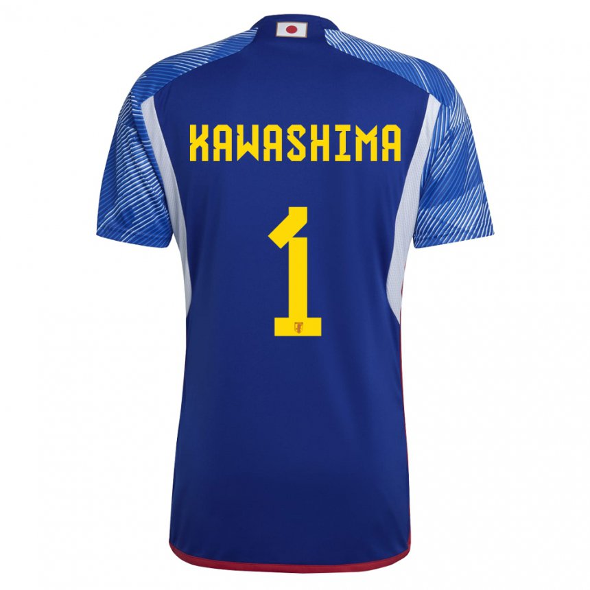 Herren Japanische Eiji Kawashima #1 Königsblau Heimtrikot Trikot 22-24 T-shirt Österreich