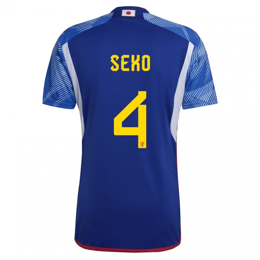 Herren Japanische Ayumu Seko #4 Königsblau Heimtrikot Trikot 22-24 T-shirt Österreich