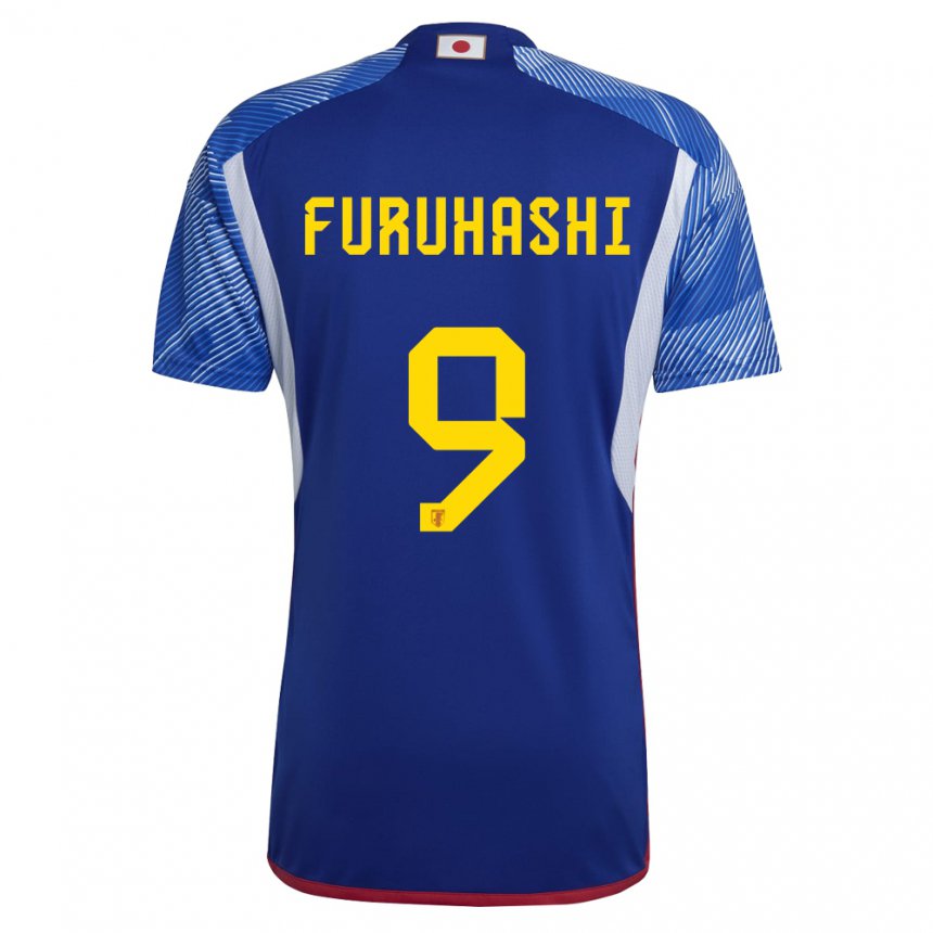 Herren Japanische Kyogo Furuhashi #9 Königsblau Heimtrikot Trikot 22-24 T-shirt Österreich