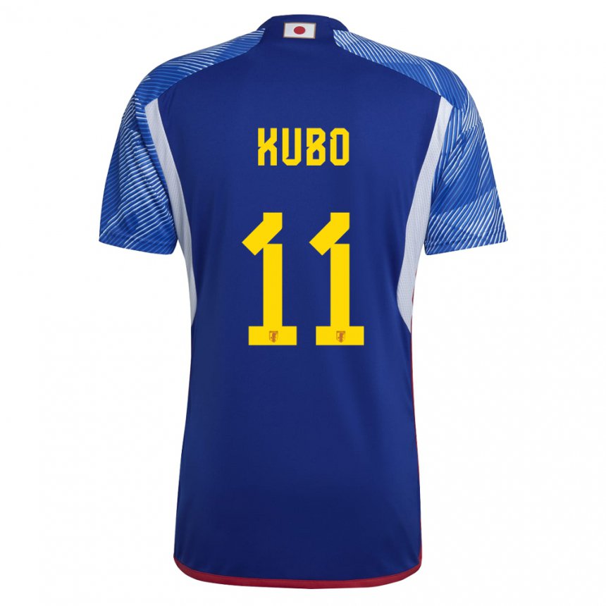 Herren Japanische Takefusa Kubo #11 Königsblau Heimtrikot Trikot 22-24 T-shirt Österreich