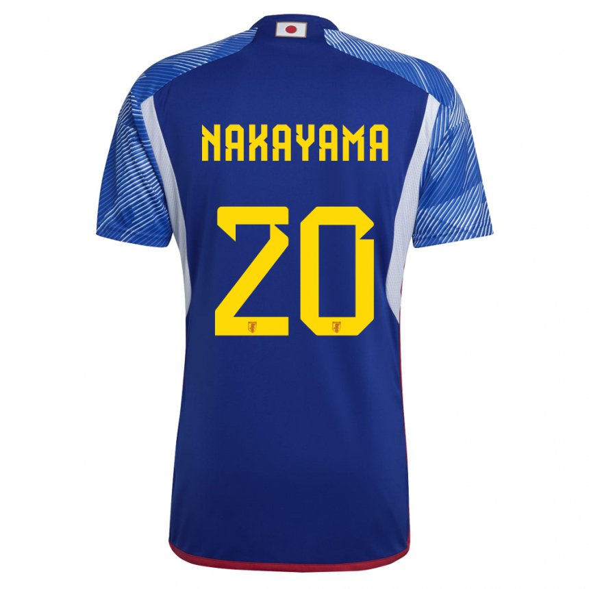 Herren Japanische Yuta Nakayama #20 Königsblau Heimtrikot Trikot 22-24 T-shirt Österreich