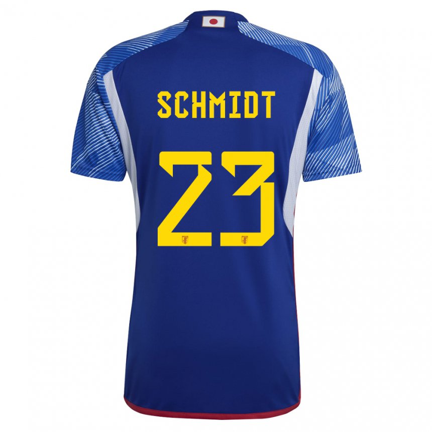 Herren Japanische Daniel Schmidt #23 Königsblau Heimtrikot Trikot 22-24 T-shirt Österreich