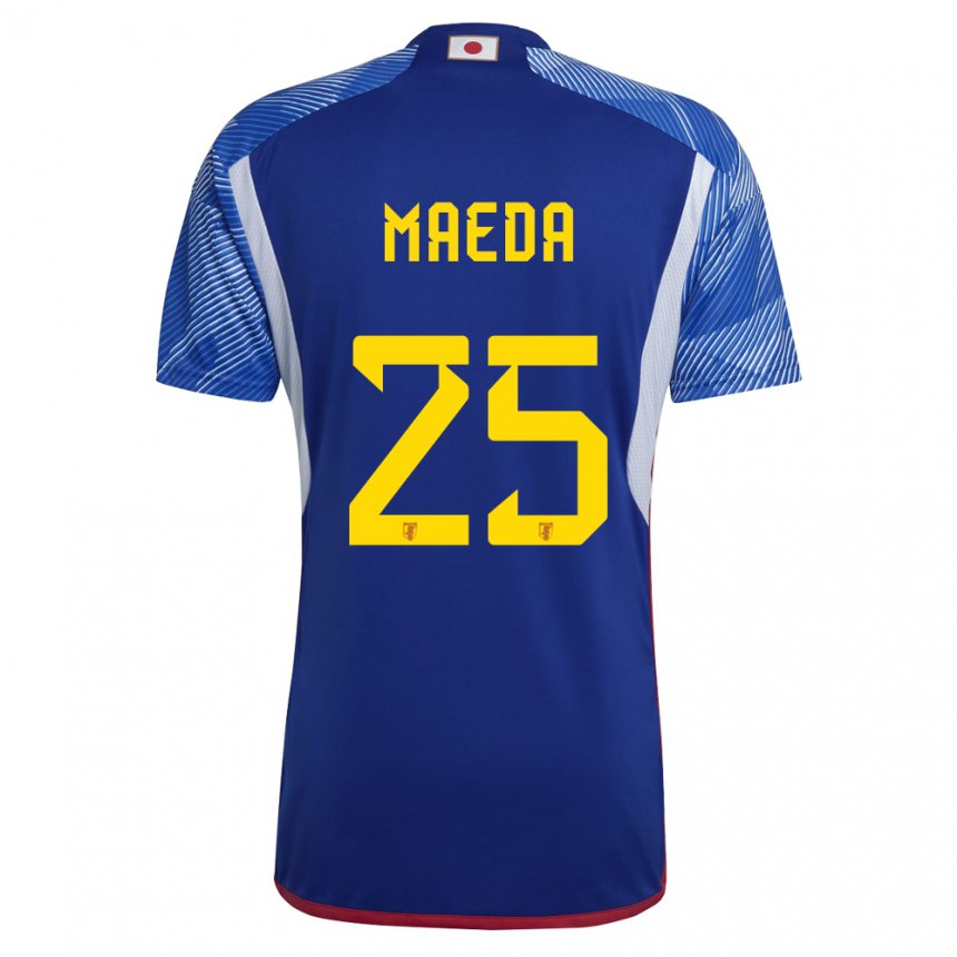 Herren Japanische Daizen Maeda #25 Königsblau Heimtrikot Trikot 22-24 T-shirt Österreich