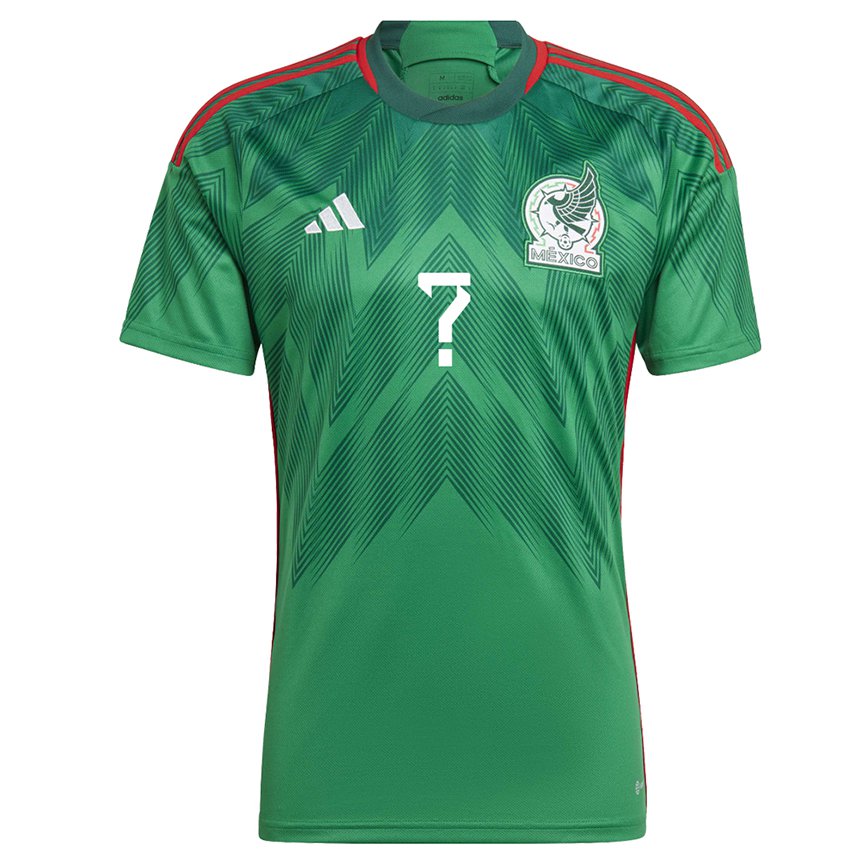 Herren Mexikanische Ihren Namen #0 Grün Heimtrikot Trikot 22-24 T-shirt Österreich
