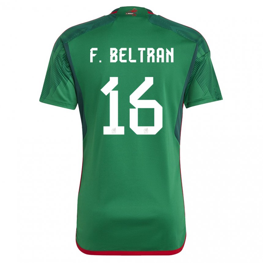 Herren Mexikanische Fernando Beltran #16 Grün Heimtrikot Trikot 22-24 T-shirt Österreich