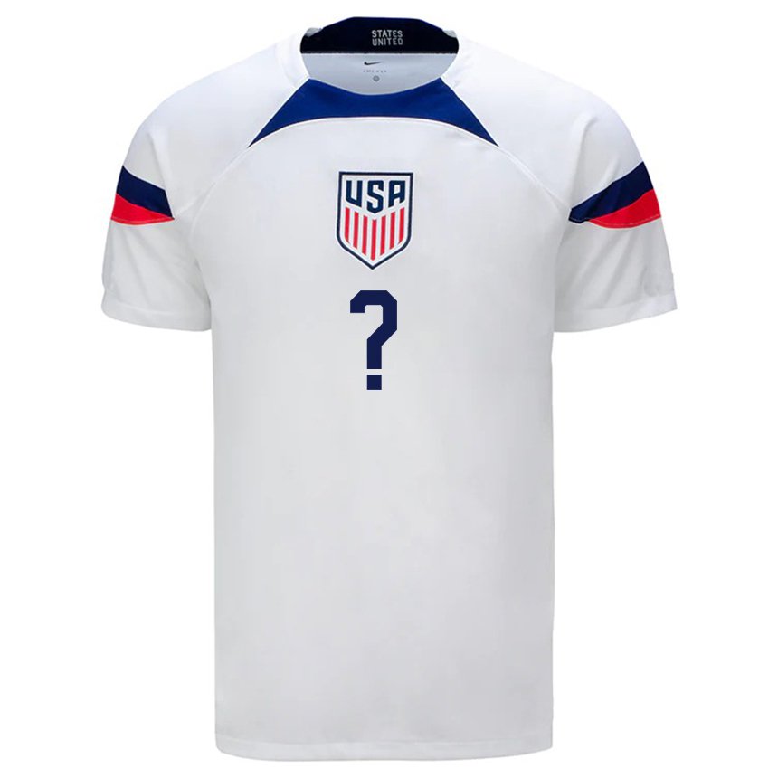 Herren Us-amerikanische Ihren Namen #0 Weiß Heimtrikot Trikot 22-24 T-shirt Österreich