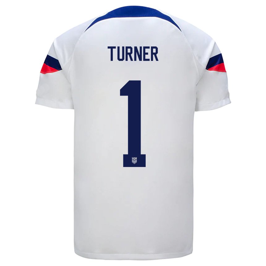 Herren Us-amerikanische Matt Turner #1 Weiß Heimtrikot Trikot 22-24 T-shirt Österreich