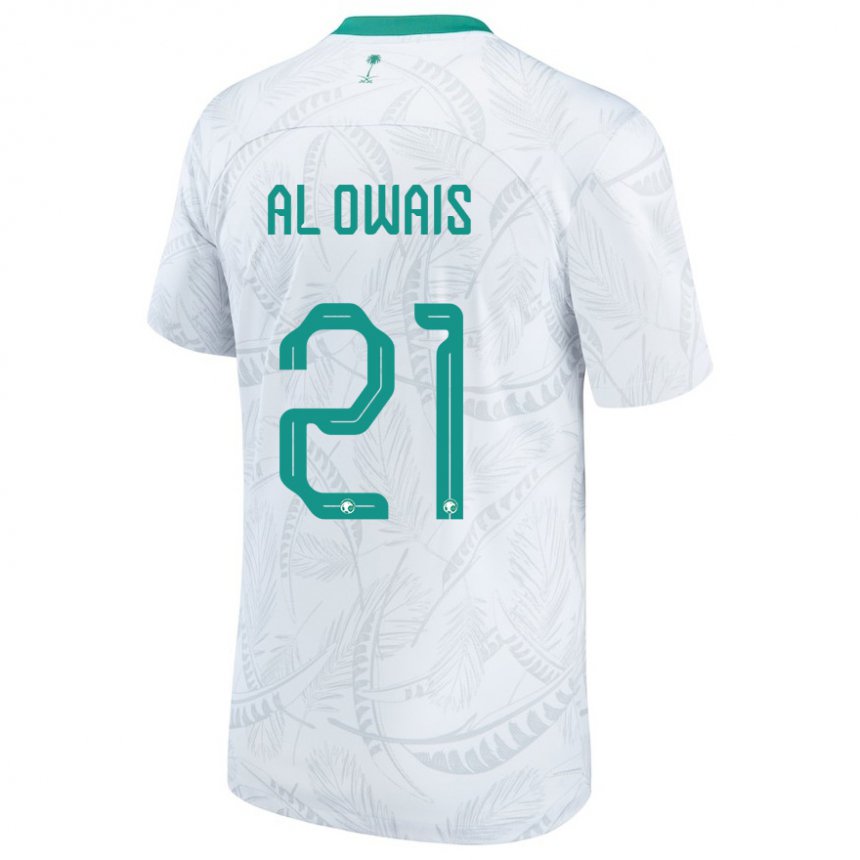 Herren Saudi-arabische Mohammed Al Owais #21 Weiß Heimtrikot Trikot 22-24 T-shirt Österreich
