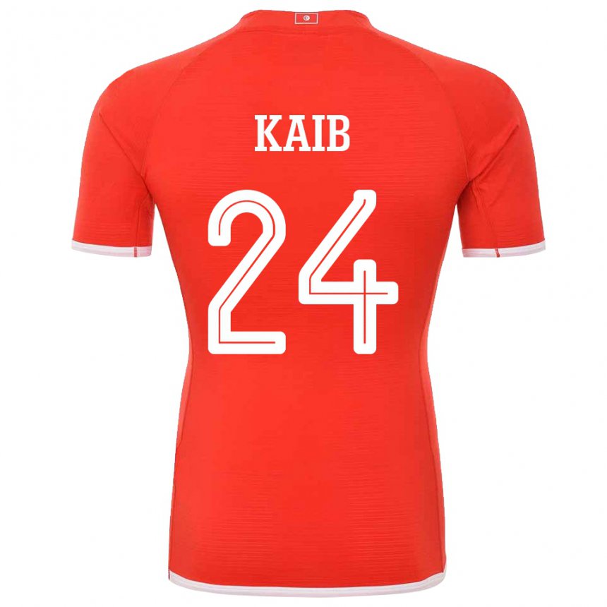 Herren Tunesische Rami Kaib #24 Rot Heimtrikot Trikot 22-24 T-shirt Österreich