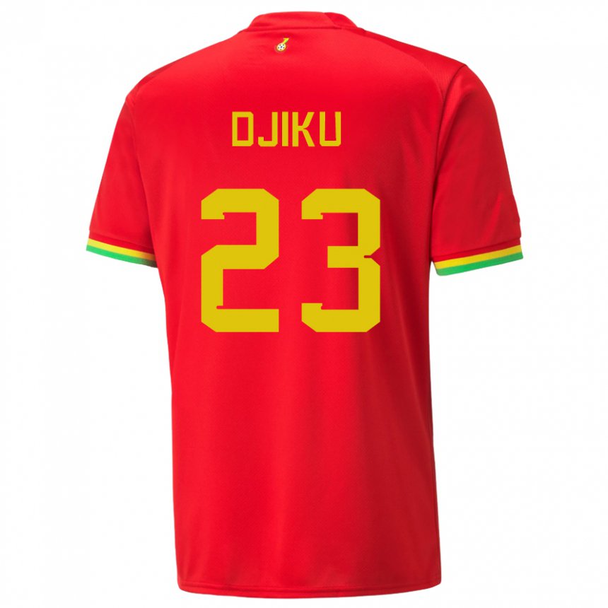 Herren Ghanaische Alexander Djiku #23 Rot Auswärtstrikot Trikot 22-24 T-shirt Österreich
