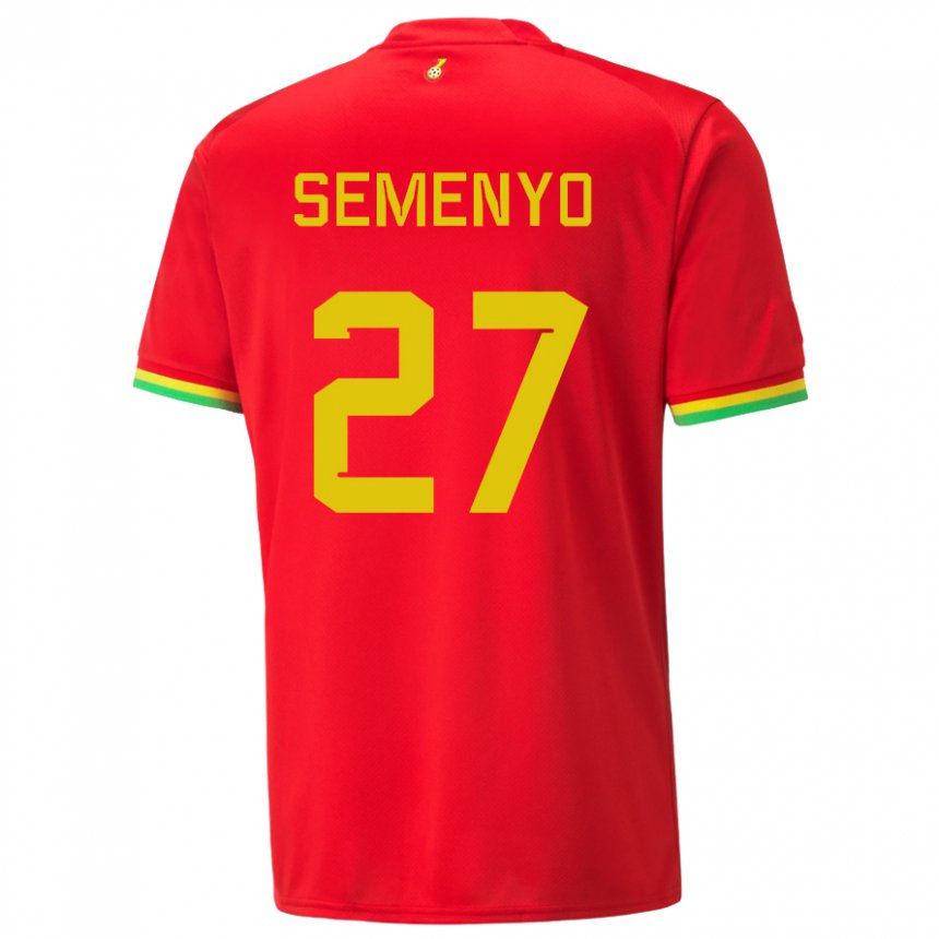 Herren Ghanaische Antoine Semenyo #27 Rot Auswärtstrikot Trikot 22-24 T-shirt Österreich