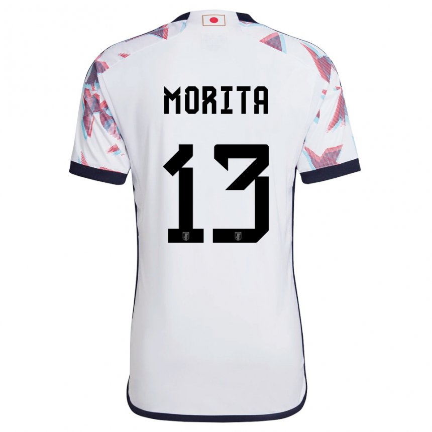Herren Japanische Hidemasa Morita #13 Weiß Auswärtstrikot Trikot 22-24 T-shirt Österreich