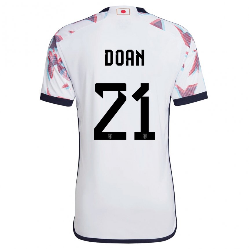 Herren Japanische Ritsu Doan #21 Weiß Auswärtstrikot Trikot 22-24 T-shirt Österreich
