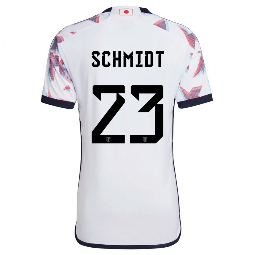 Herren Japanische Daniel Schmidt #23 Weiß Auswärtstrikot Trikot 22-24 T-shirt Österreich
