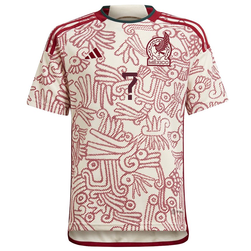Herren Mexikanische Ihren Namen #0 Wunder Weiß Rot Auswärtstrikot Trikot 22-24 T-shirt Österreich