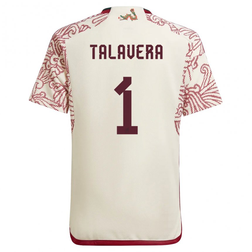 Herren Mexikanische Alfredo Talavera #1 Wunder Weiß Rot Auswärtstrikot Trikot 22-24 T-shirt Österreich