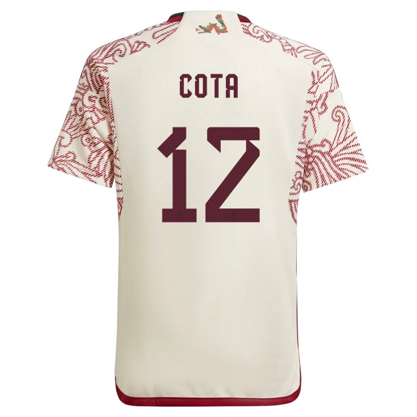 Herren Mexikanische Rodolfo Cota #12 Wunder Weiß Rot Auswärtstrikot Trikot 22-24 T-shirt Österreich