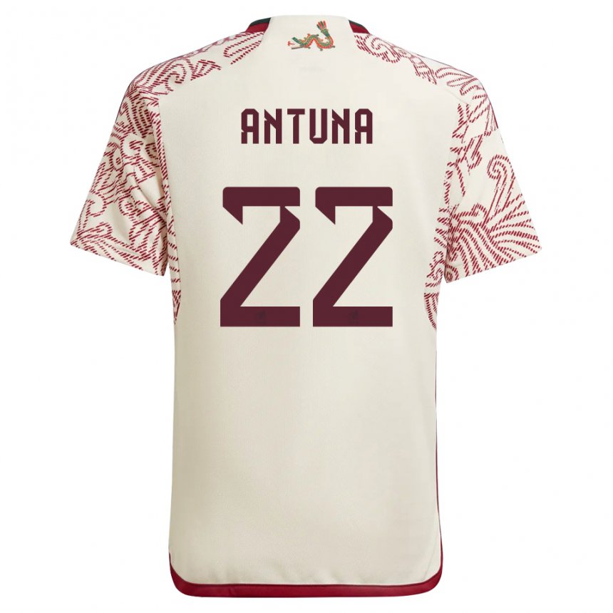 Herren Mexikanische Uriel Antuna #22 Wunder Weiß Rot Auswärtstrikot Trikot 22-24 T-shirt Österreich