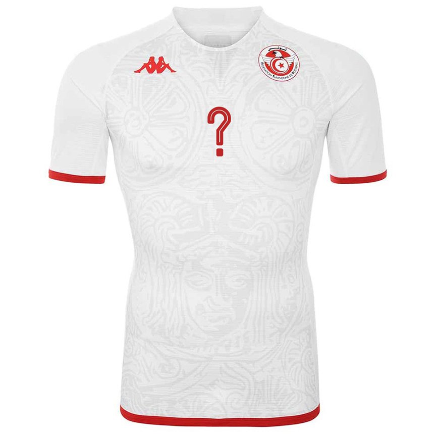 Herren Tunesische Ihren Namen #0 Weiß Auswärtstrikot Trikot 22-24 T-shirt Österreich