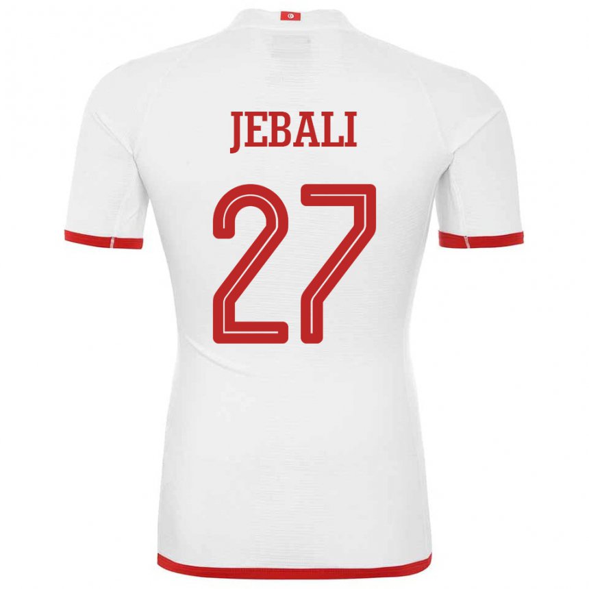 Herren Tunesische Issam Jebali #27 Weiß Auswärtstrikot Trikot 22-24 T-shirt Österreich