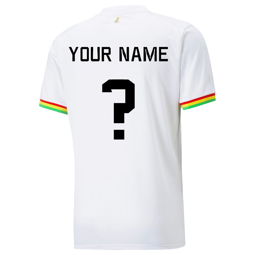 Damen Ghanaische Ihren Namen #0 Weiß Heimtrikot Trikot 22-24 T-shirt Österreich