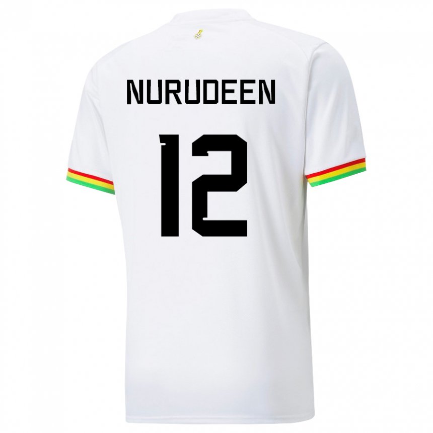 Damen Ghanaische Abdul Nurudeen #12 Weiß Heimtrikot Trikot 22-24 T-shirt Österreich