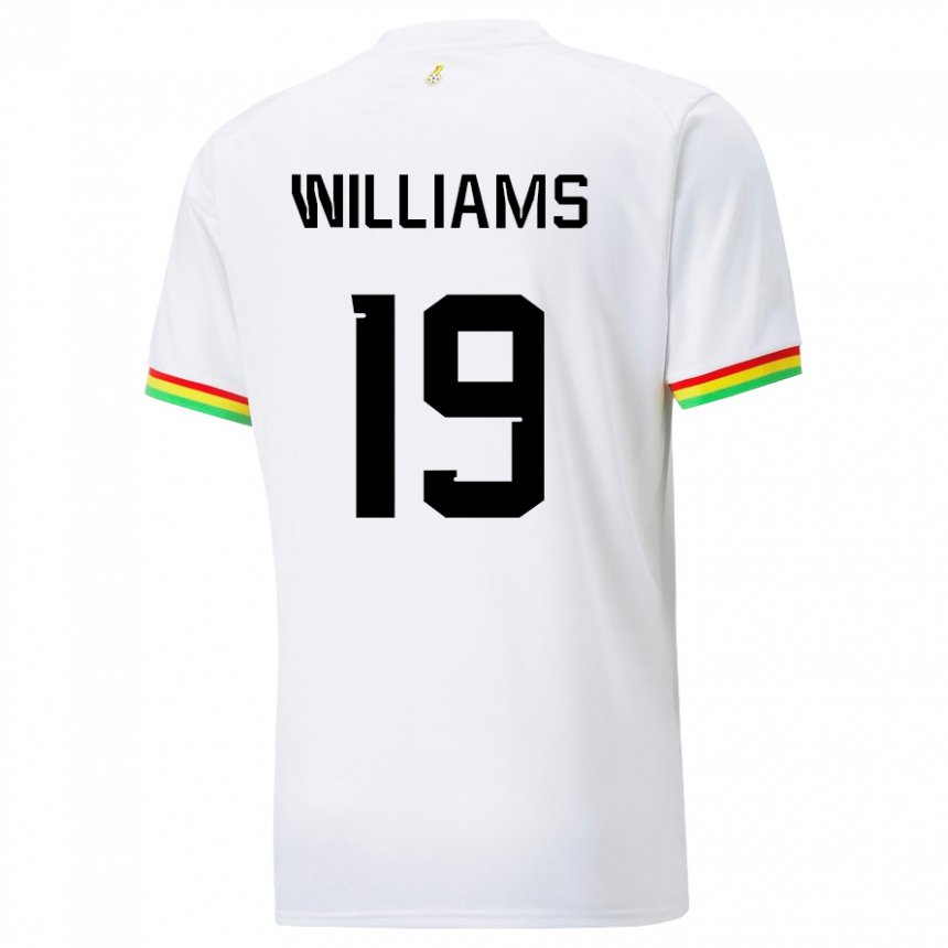 Damen Ghanaische Inaki Williams #19 Weiß Heimtrikot Trikot 22-24 T-shirt Österreich