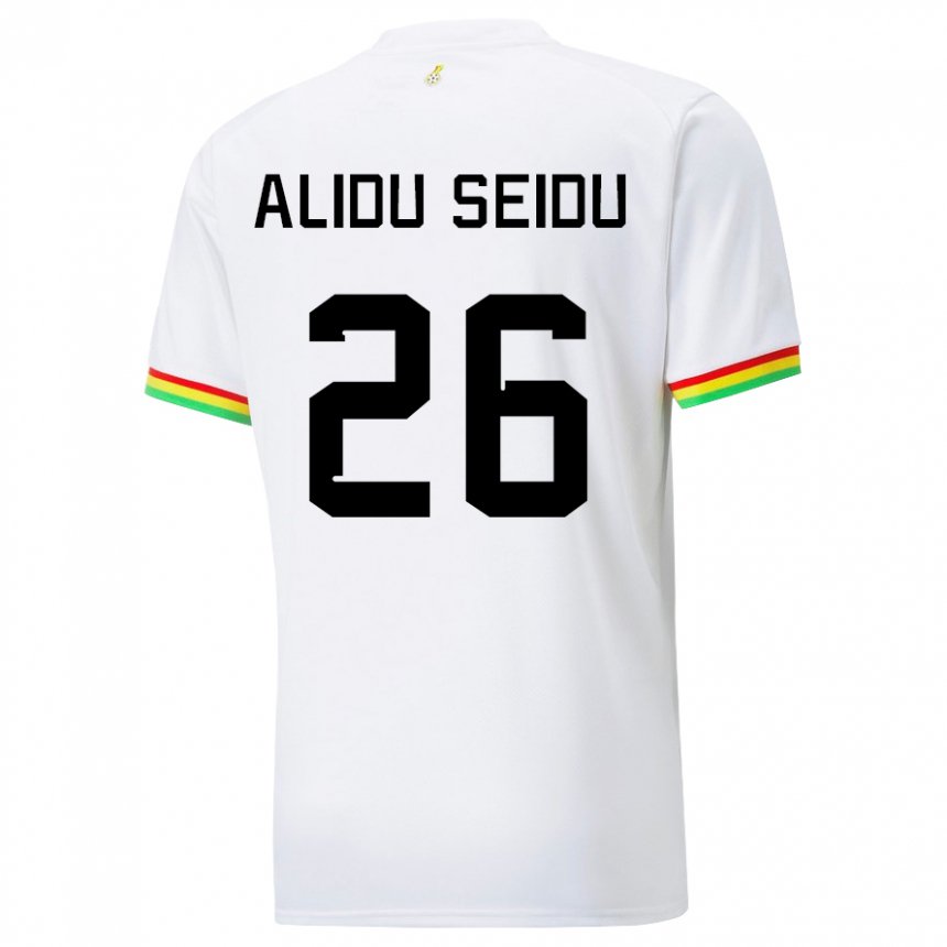 Damen Ghanaische Alidu Seidu #26 Weiß Heimtrikot Trikot 22-24 T-shirt Österreich
