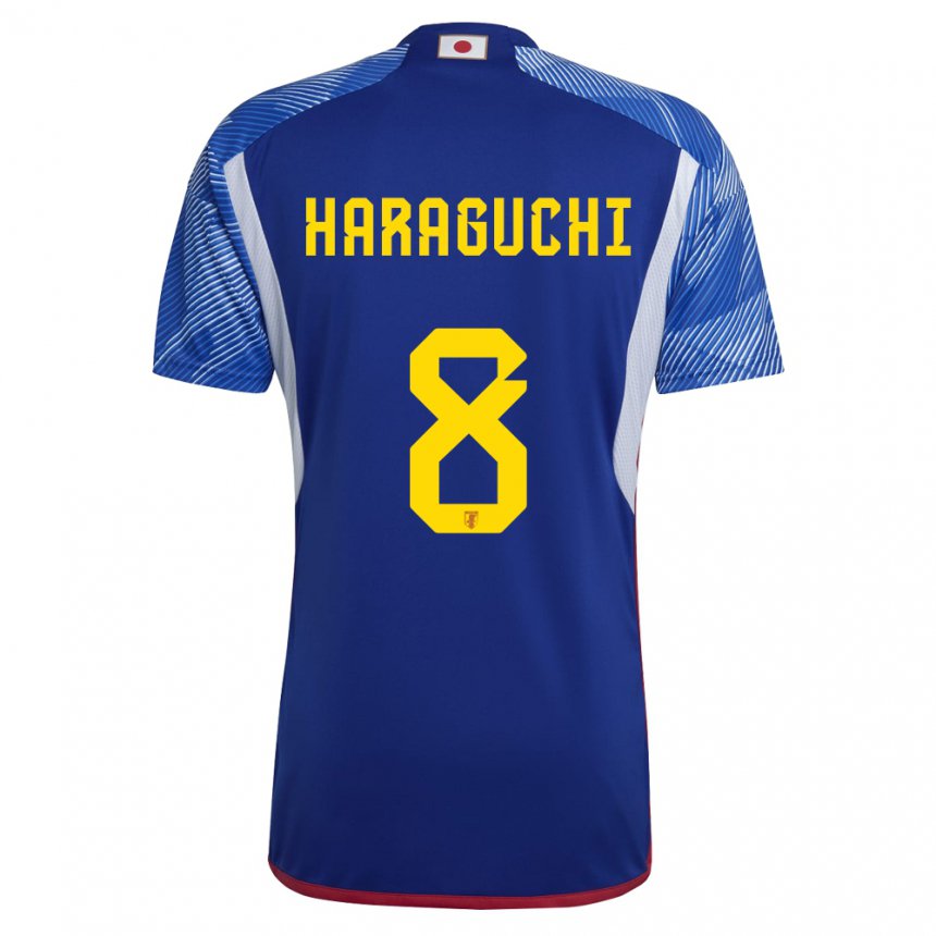 Damen Japanische Genki Haraguchi #8 Königsblau Heimtrikot Trikot 22-24 T-shirt Österreich