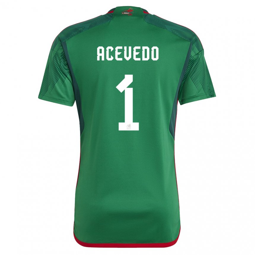 Damen Mexikanische Carlos Acevedo #1 Grün Heimtrikot Trikot 22-24 T-shirt Österreich