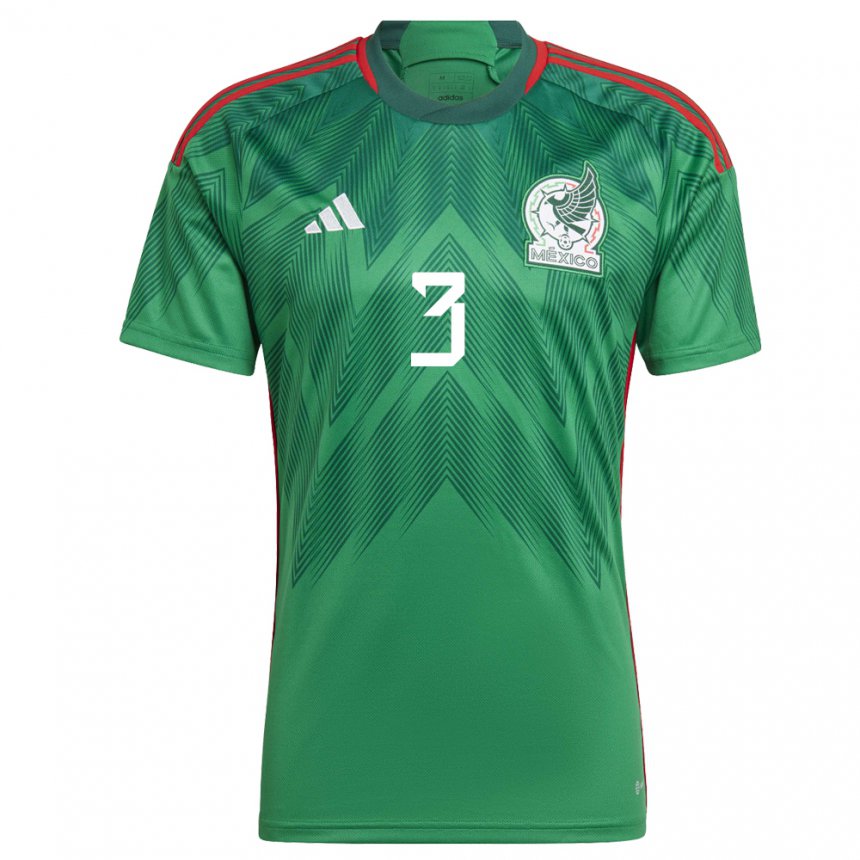 Damen Mexikanische Jesus Angulo #3 Grün Heimtrikot Trikot 22-24 T-shirt Österreich