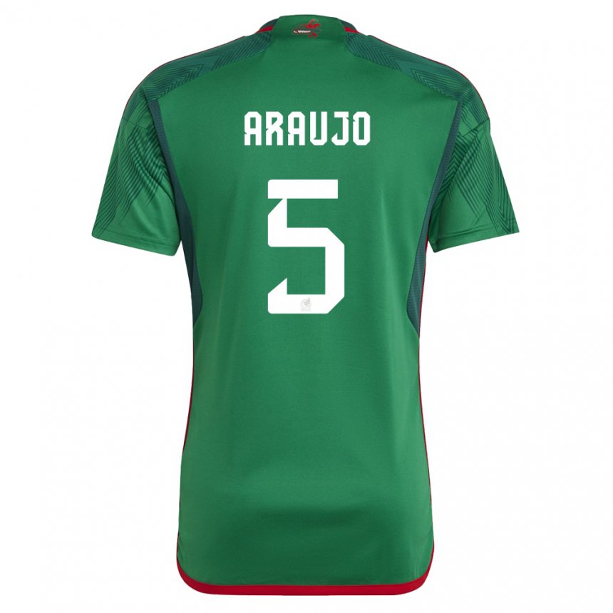 Damen Mexikanische Julian Araujo #5 Grün Heimtrikot Trikot 22-24 T-shirt Österreich