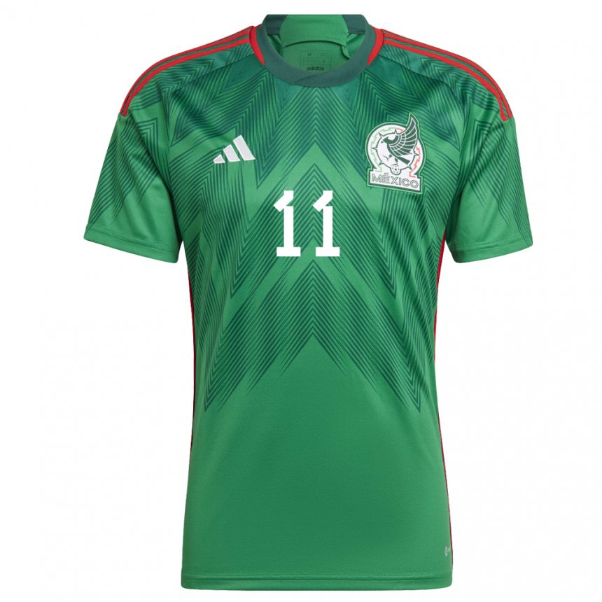 Damen Mexikanische Diego Lainez #11 Grün Heimtrikot Trikot 22-24 T-shirt Österreich