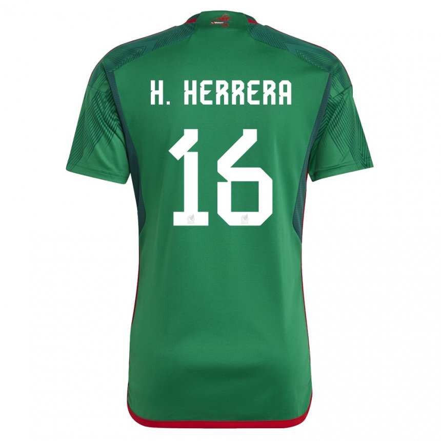 Damen Mexikanische Hector Herrera #16 Grün Heimtrikot Trikot 22-24 T-shirt Österreich