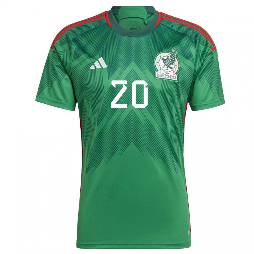 Damen Mexikanische Rodolfo Pizarro #20 Grün Heimtrikot Trikot 22-24 T-shirt Österreich