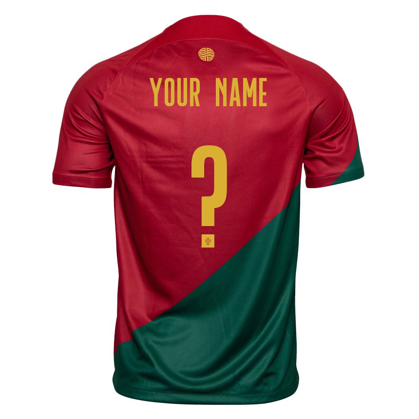 Damen Portugiesische Ihren Namen #0 Rot Grün Heimtrikot Trikot 22-24 T-shirt Österreich