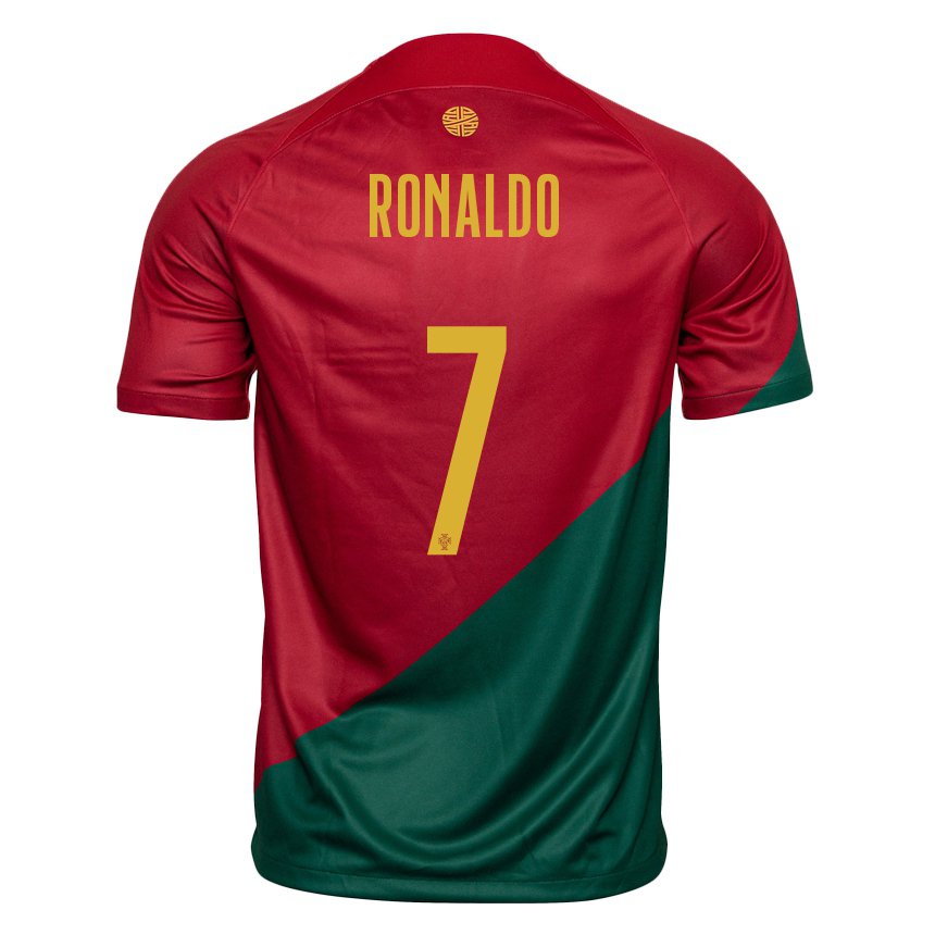 Damen Portugiesische Cristiano Ronaldo #7 Rot Grün Heimtrikot Trikot 22-24 T-shirt Österreich