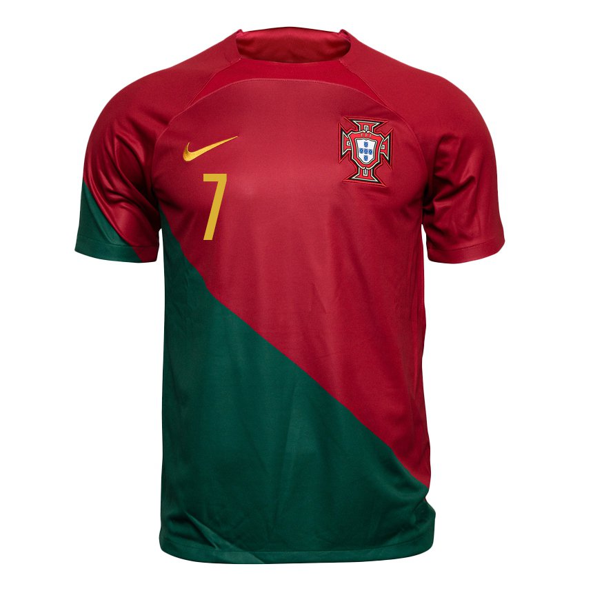 Damen Portugiesische Cristiano Ronaldo #7 Rot Grün Heimtrikot Trikot 22-24 T-shirt Österreich