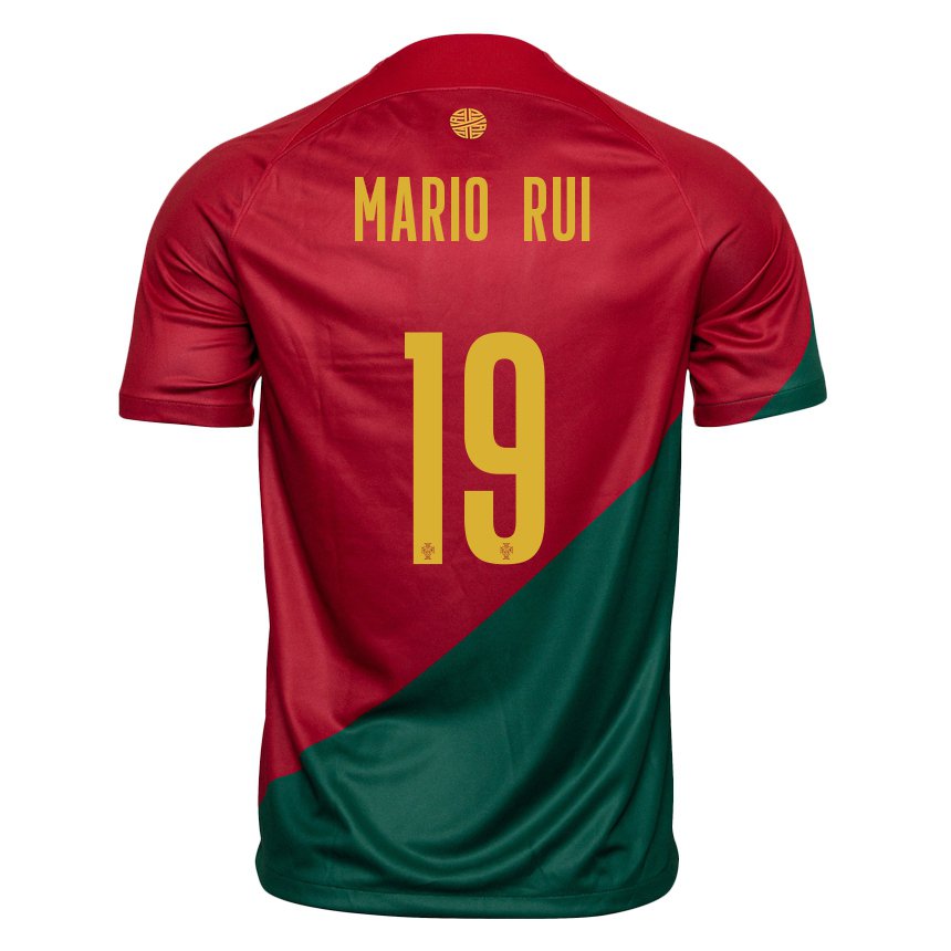 Damen Portugiesische Mario Rui #19 Rot Grün Heimtrikot Trikot 22-24 T-shirt Österreich