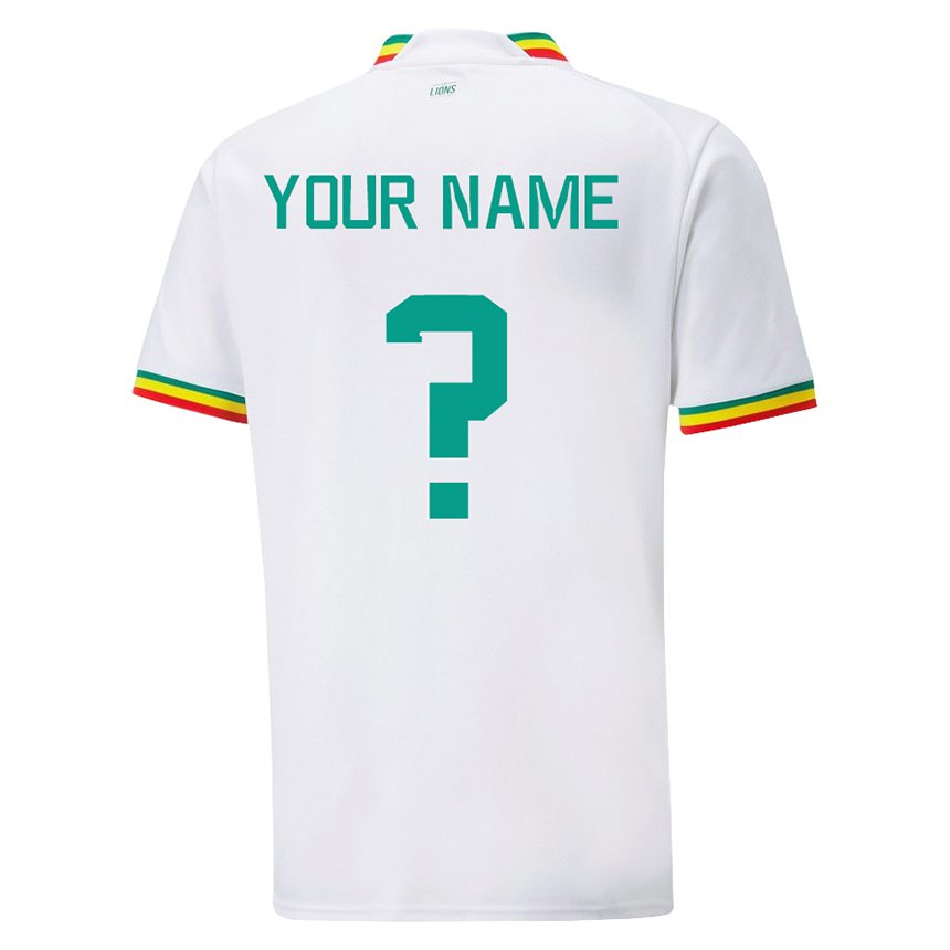 Damen Senegalesische Ihren Namen #0 Weiß Heimtrikot Trikot 22-24 T-shirt Österreich