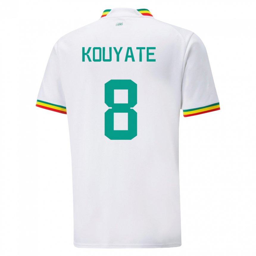Damen Senegalesische Cheikhou Kouyate #8 Weiß Heimtrikot Trikot 22-24 T-shirt Österreich