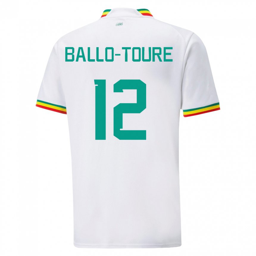 Damen Senegalesische Fode Ballo-toure #12 Weiß Heimtrikot Trikot 22-24 T-shirt Österreich