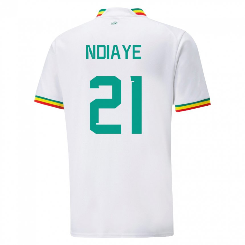 Damen Senegalesische Iliman Ndiaye #21 Weiß Heimtrikot Trikot 22-24 T-shirt Österreich